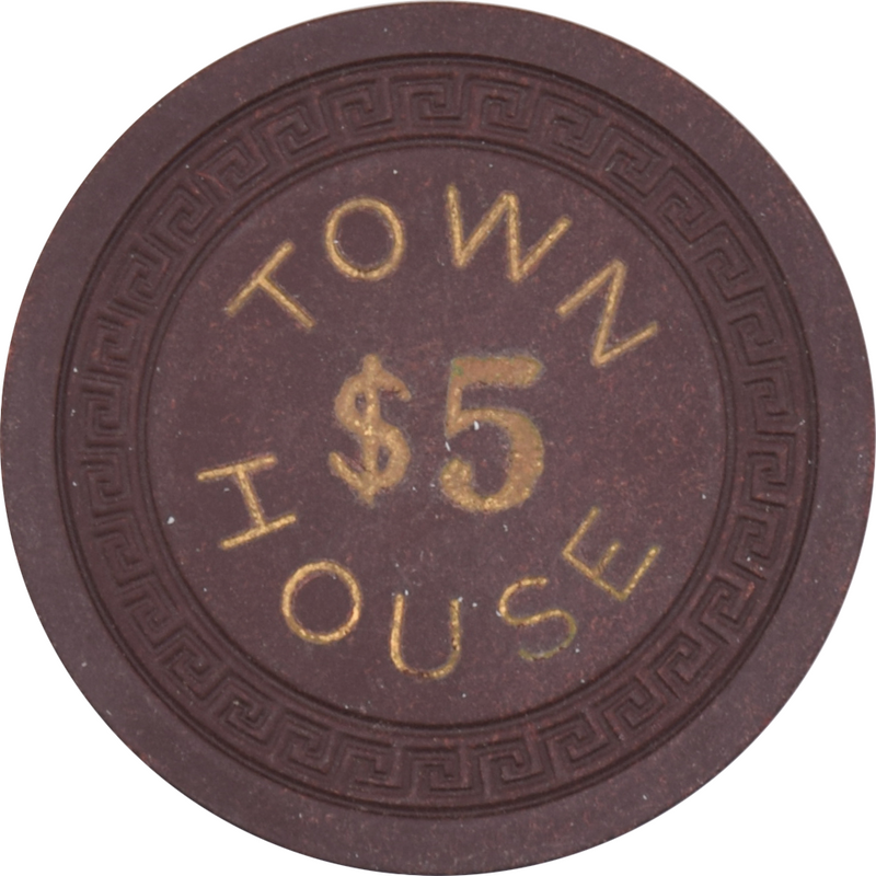 Town House Casino Elko Nevada $5 Chip 1950s