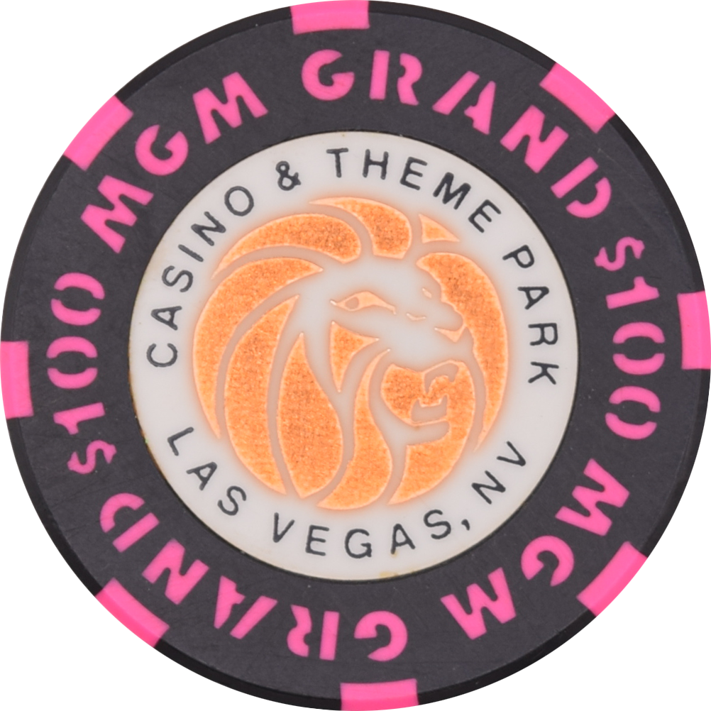 MGM Grand Casino Las Vegas Nevada $100 Chip 1999