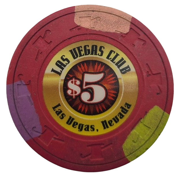 Las Vegas Club Casino Las Vegas Nevada $5 Chip 2008