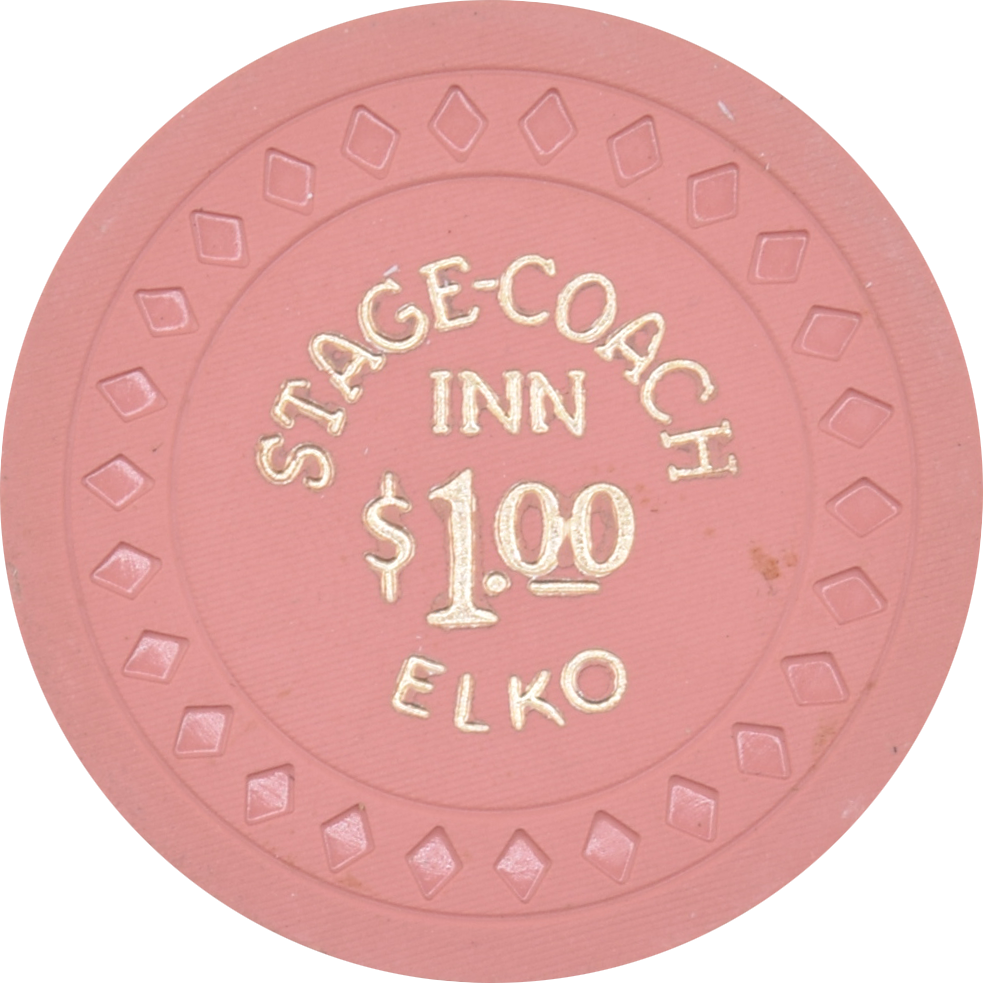 Stage-Coach Inn Casino Elko Nevada $1 Chip Chip 1955