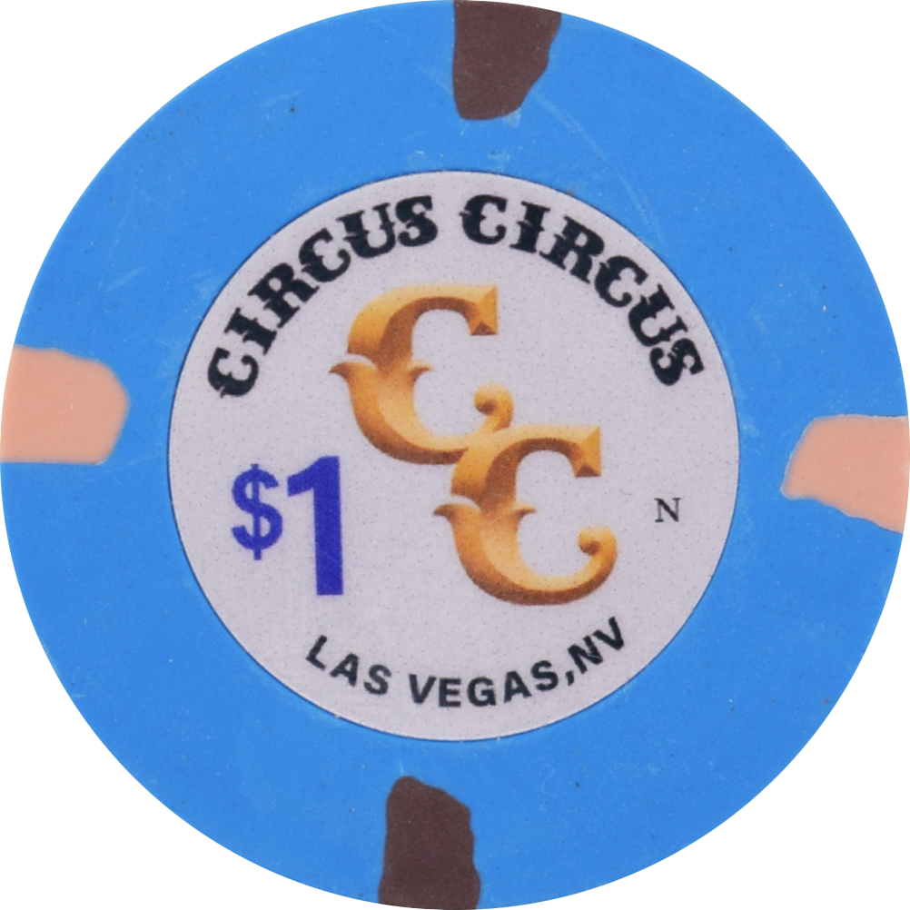 Circus Circus Casino Las Vegas Nevada $1 Chip 2023