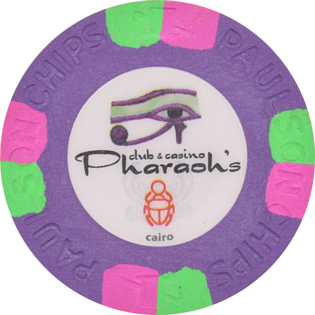 Pharaoh's Club & Casino Paulson Fantasy Purple NCV Chip