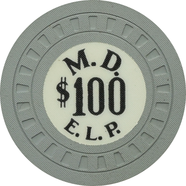 M.D. (Habana-Madrid Casino) Havana Cuba $100 Chip