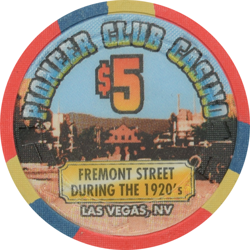 Pioneer Club Casino Las Vegas Nevada Fremont Street 1920s Chip 1995