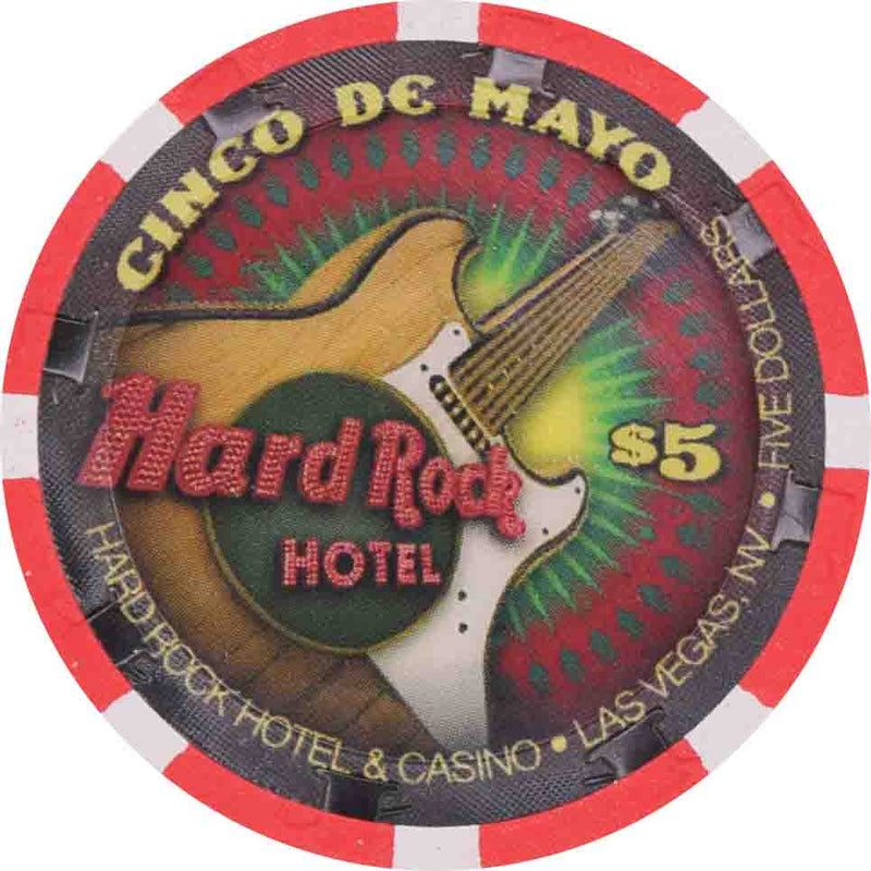 Hard Rock Casino Las Vegas Nevada $5 Cinco de Mayo Chip 2010