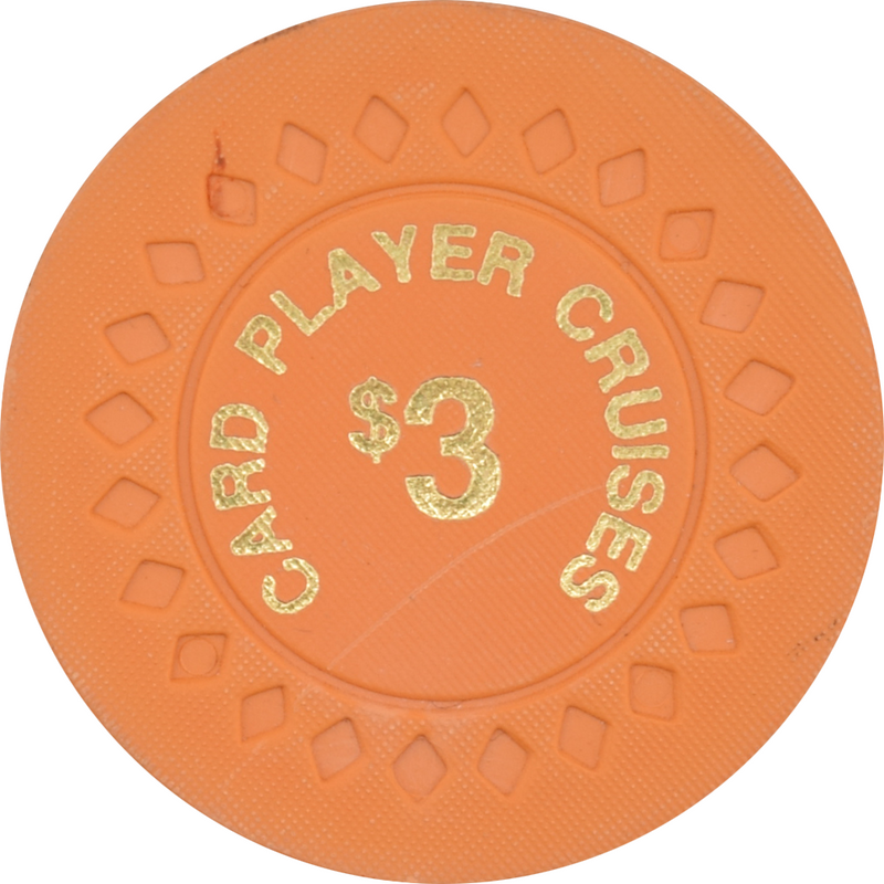 Card Player Cruises $3 Casino Chip