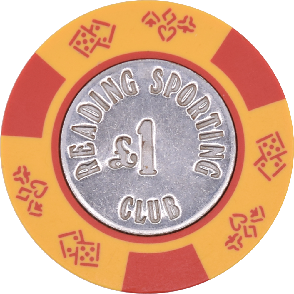 Reading Sporting Club Casino Reading United Kingdom UK £1 DieSuits Chip