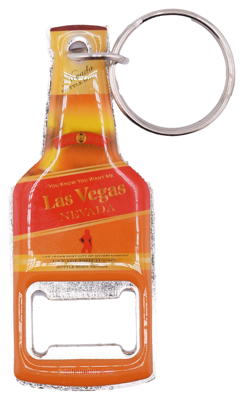 Las Vegas You Know You Want Me Bottle Opener Key Ring