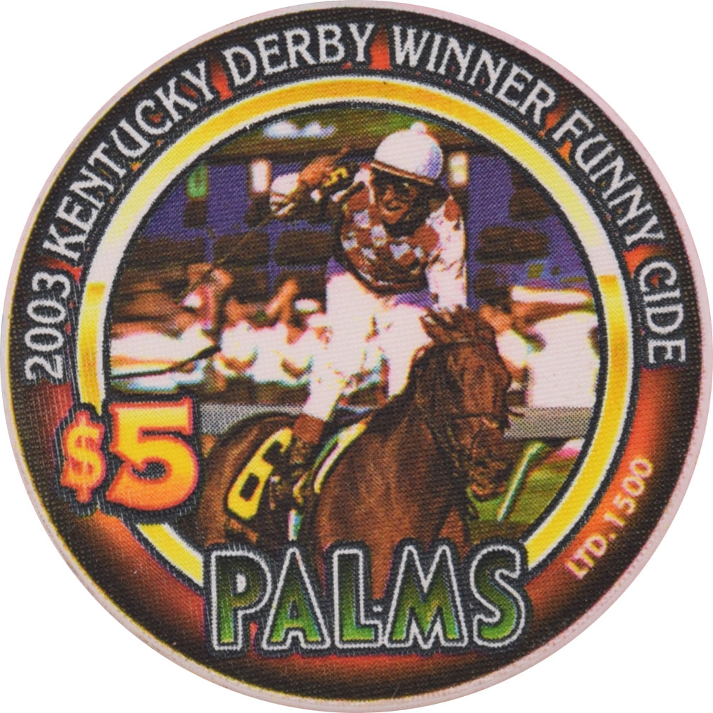 Palms Casino Las Vegas Nevada $5 Kentucky Derby Winner Funny Cide (Race) Chip 2004