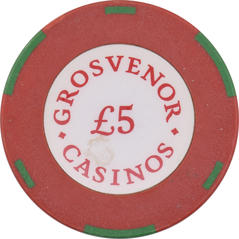 Grosvenor Casinos United Kingdom UK £5 Chip