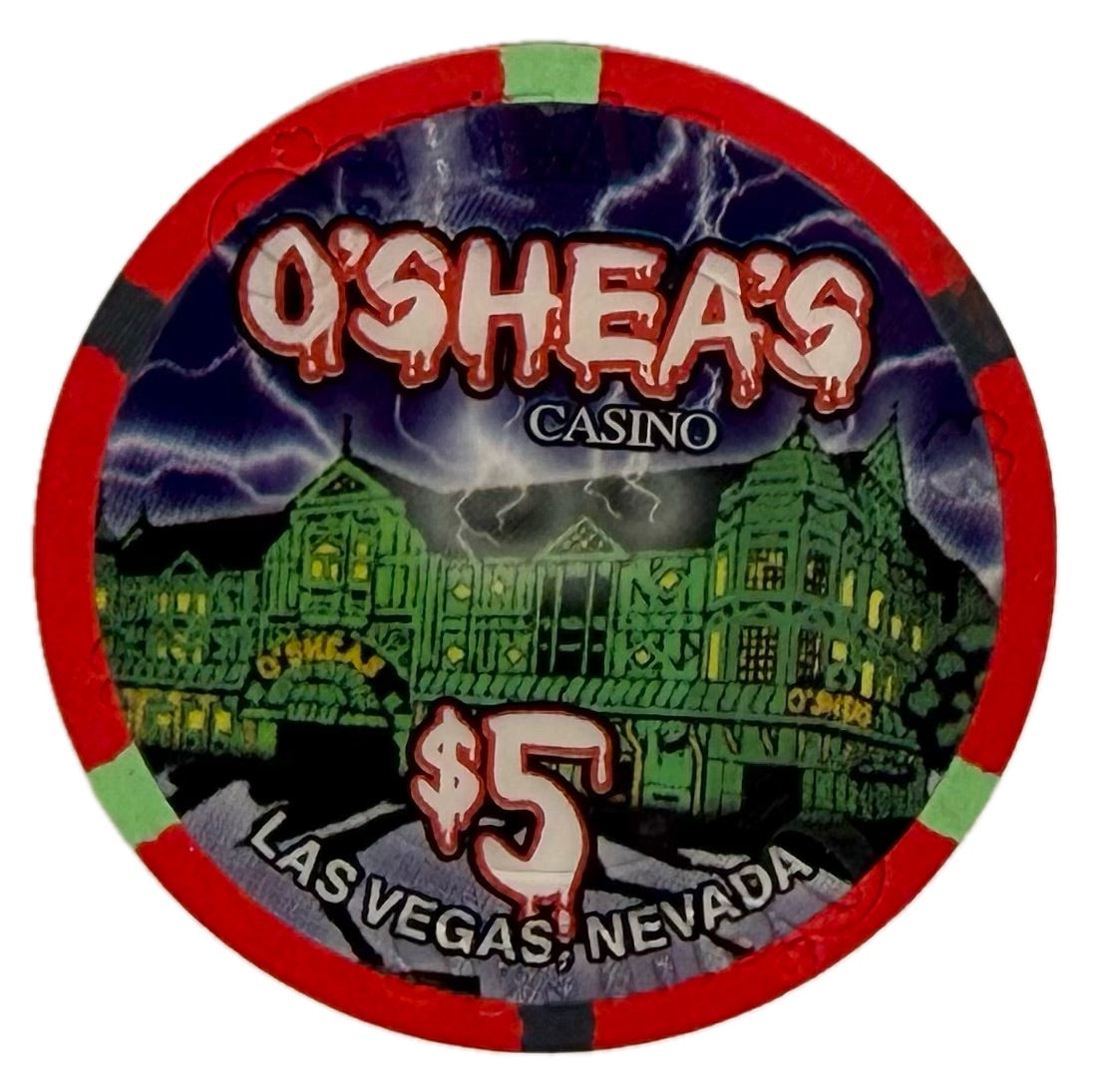 O'Shea's Casino Las Vegas NV $5 Halloween Chip 2001