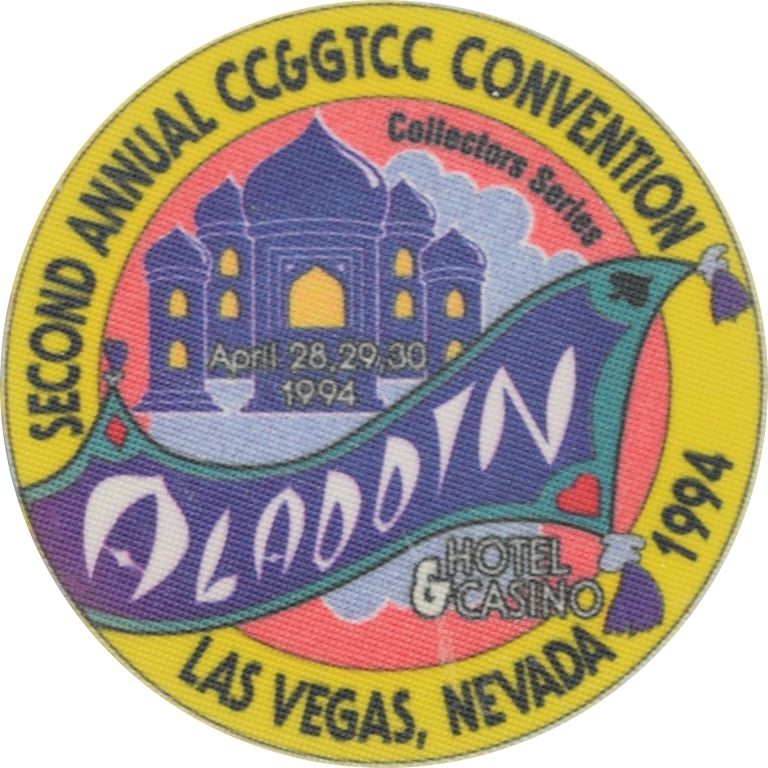 Aladdin Casino Las Vegas Nevada 2nd Annual CCGTCC Convention Chip 1994