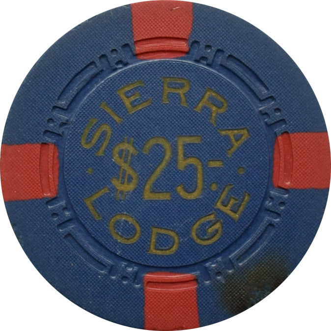 Sierra Lodge Casino Crystal Bay Nevada $25 Chip 1956