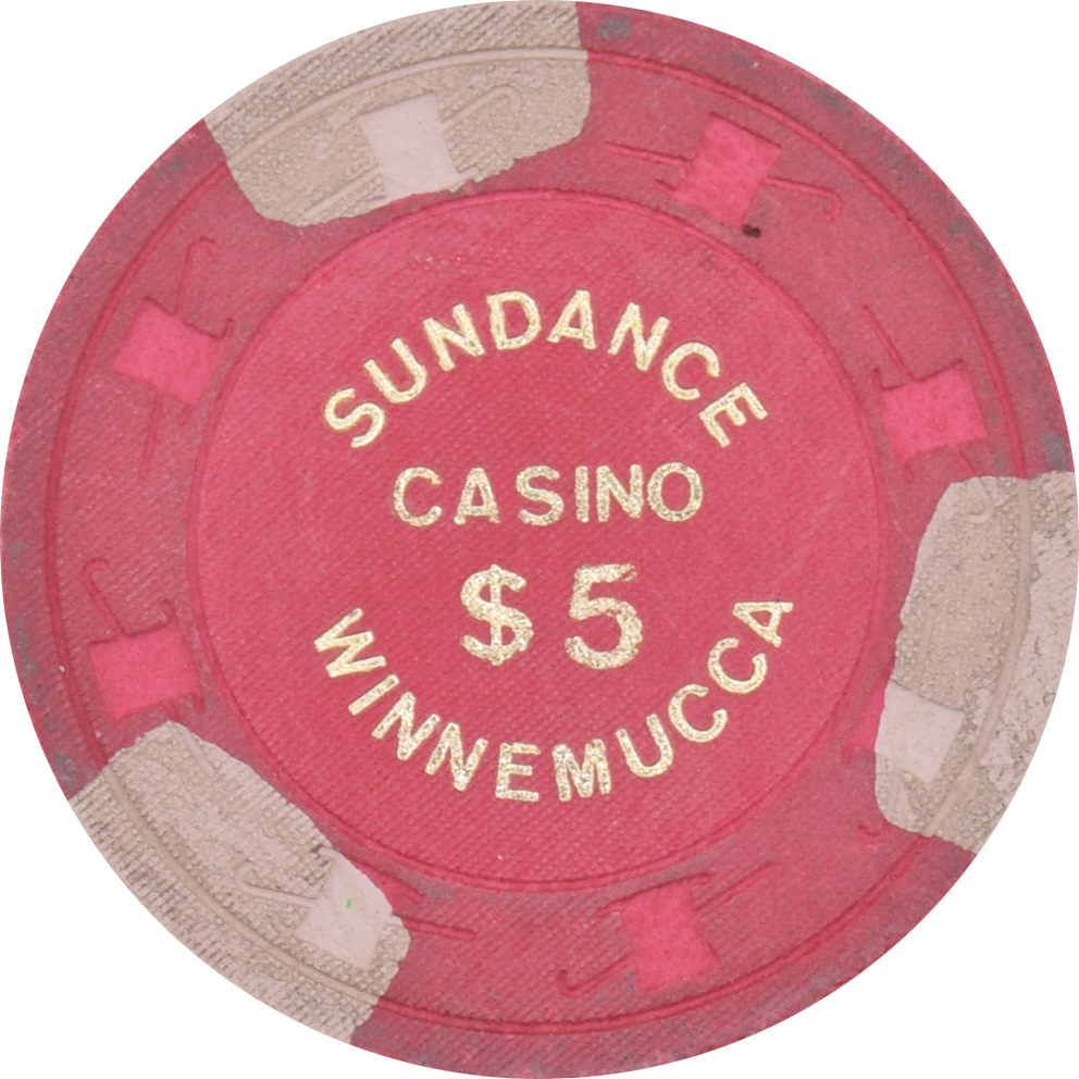 Sundance Casino Winnemucca Nevada $5 Chip 1980s