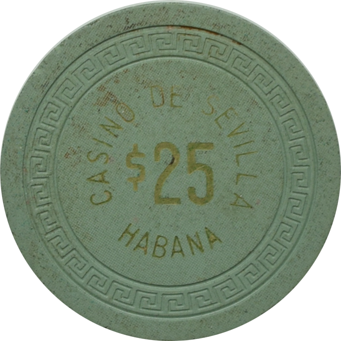 Casino de Sevilla Habana Cuba $25 Chip