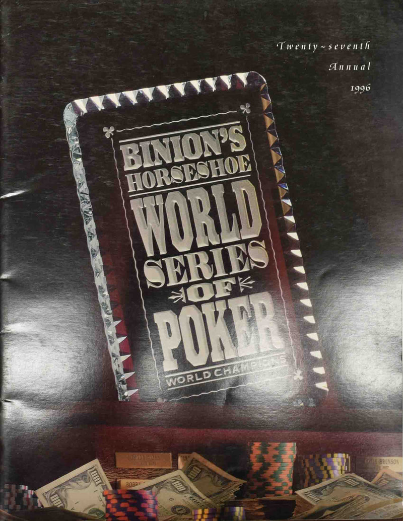 Official Binion's Horseshoe Club Casino 1996 WSOP Program Magazine