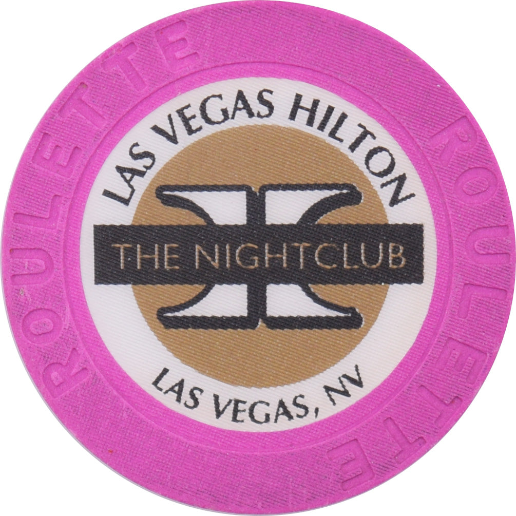 Las Vegas Hilton Casino Las Vegas Nevada Lavender Roulette  The Night Club Chip 1998