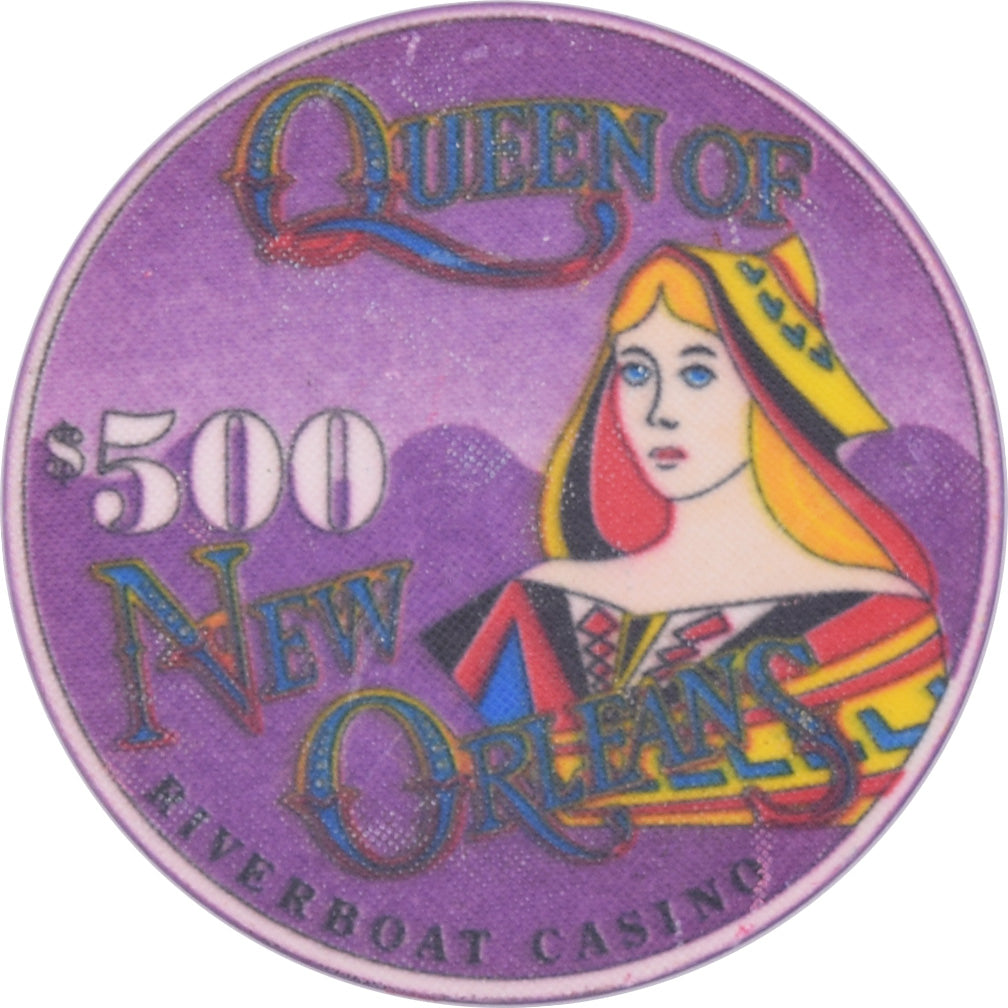 Hilton Queen of New Orleans Riverboat Casino New Orleans Louisiana $500 Secondary Chip