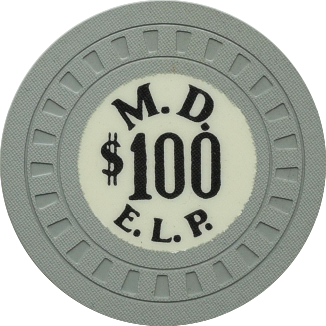 M.D. (Habana-Madrid Casino) Havana Cuba $100 Chip