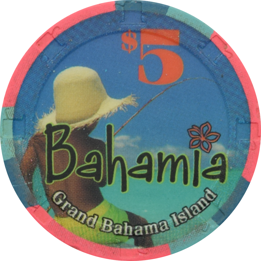 Bahamia Casino Freeport Bahamas $5 Fishing Chip