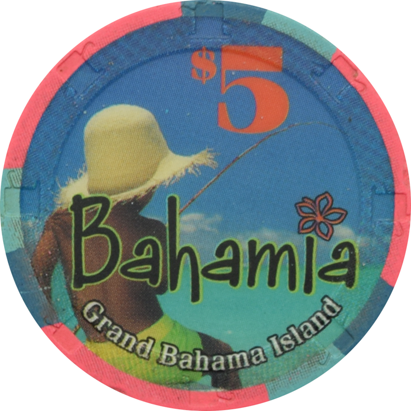 Bahamia Casino Freeport Bahamas $5 Fishing Chip