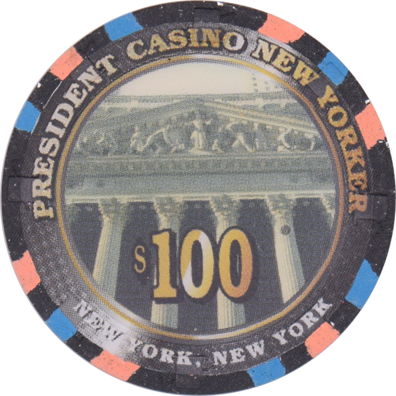 President Casino New Yorker New York New York $100 Primary Chip