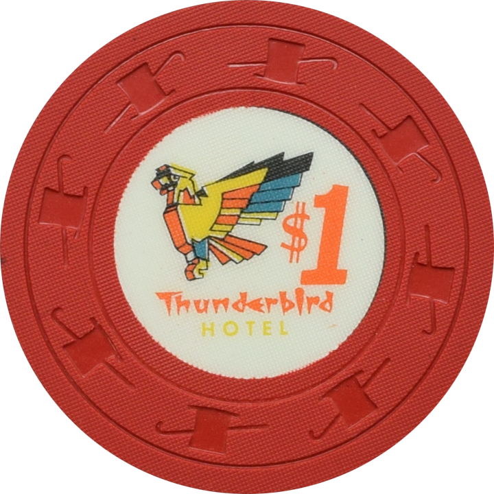 Thunderbird Casino Las Vegas Nevada $1 Joe Yip Chip 1962