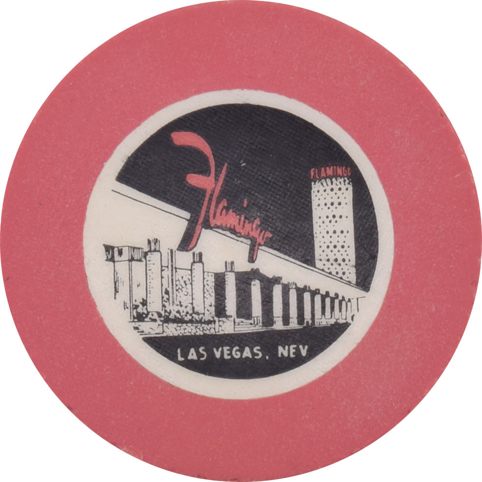 Flamingo Casino Las Vegas Nevada Roulette Pink Chip 1953