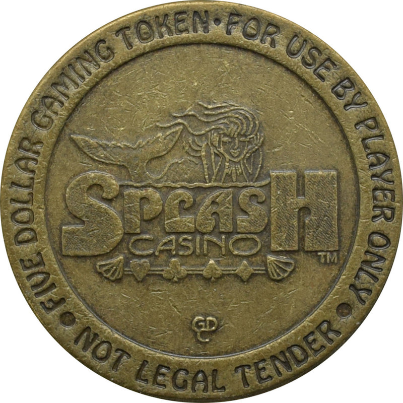 Splash Casino Tunica Mississippi $5 Token