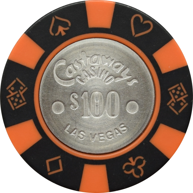 Castaways Casino Las Vegas Nevada $100 Chip 1985
