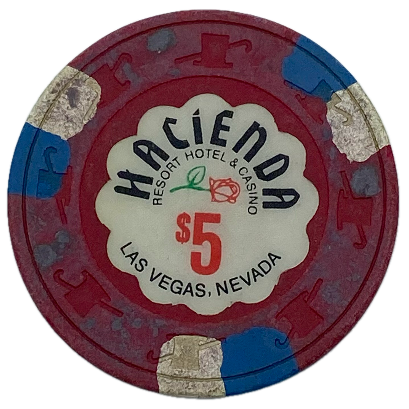 Hacienda Casino Las Vegas Nevada $5 Chip 1992