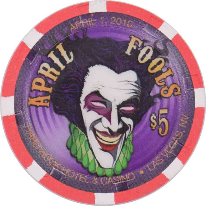 Hard Rock Casino Las Vegas Nevada $5 April Fools Day Chip 2010