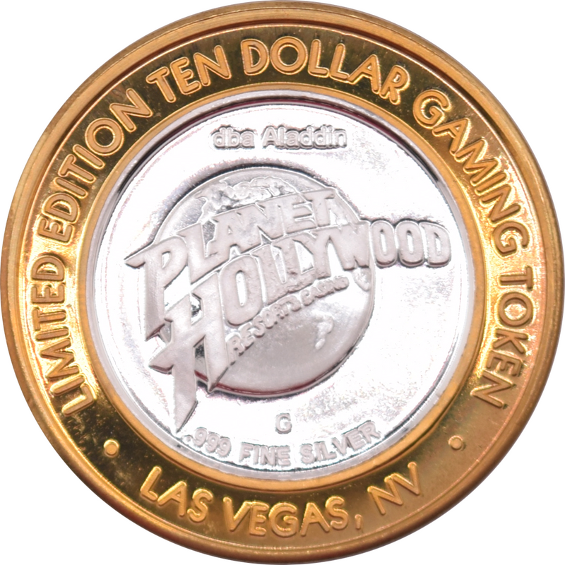 Planet Hollywood Casino Las Vegas "Logo" $10 Silver Strike .999 Fine Silver 2006