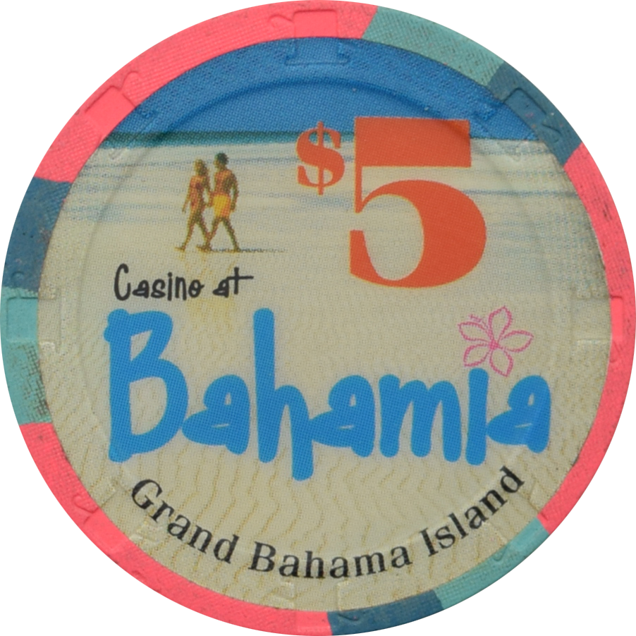 Bahamia Casino Freeport Bahamas $5 Sand Beach Chip