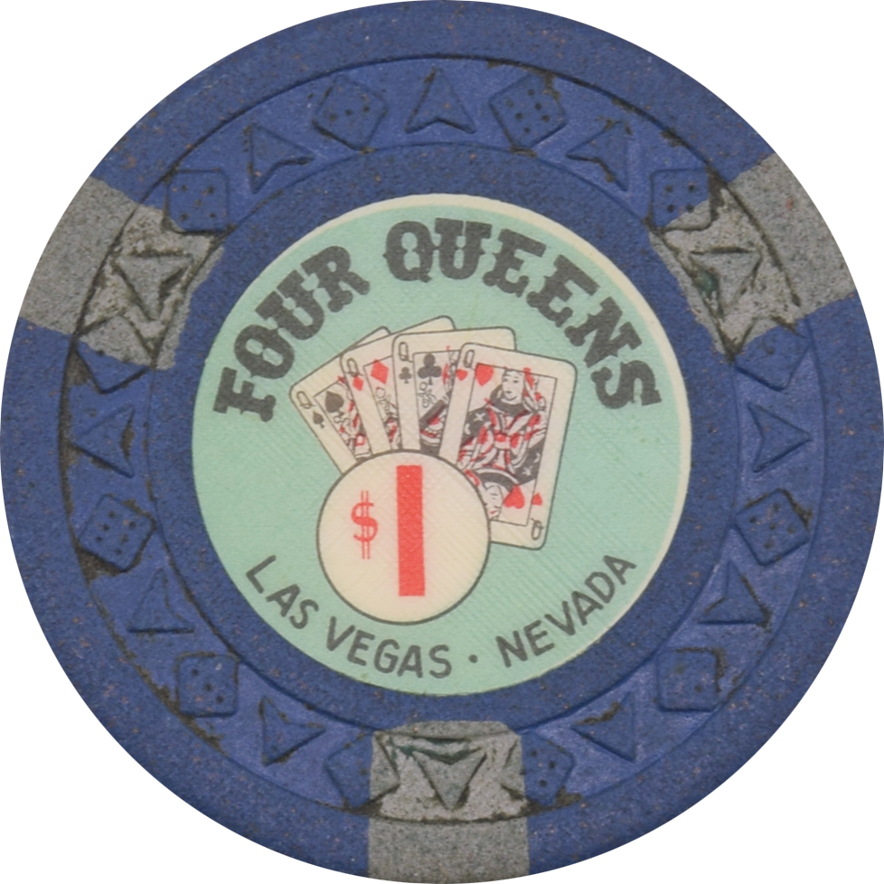 Four Queens Casino Las Vegas Nevada $1 Chip 1965