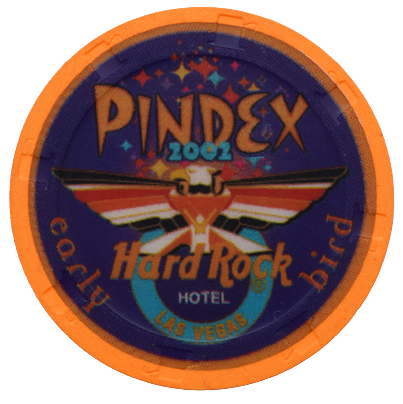 Hard Rock Hotel Pindex 2002 NCV Chip Las Vegas Nevada Orange