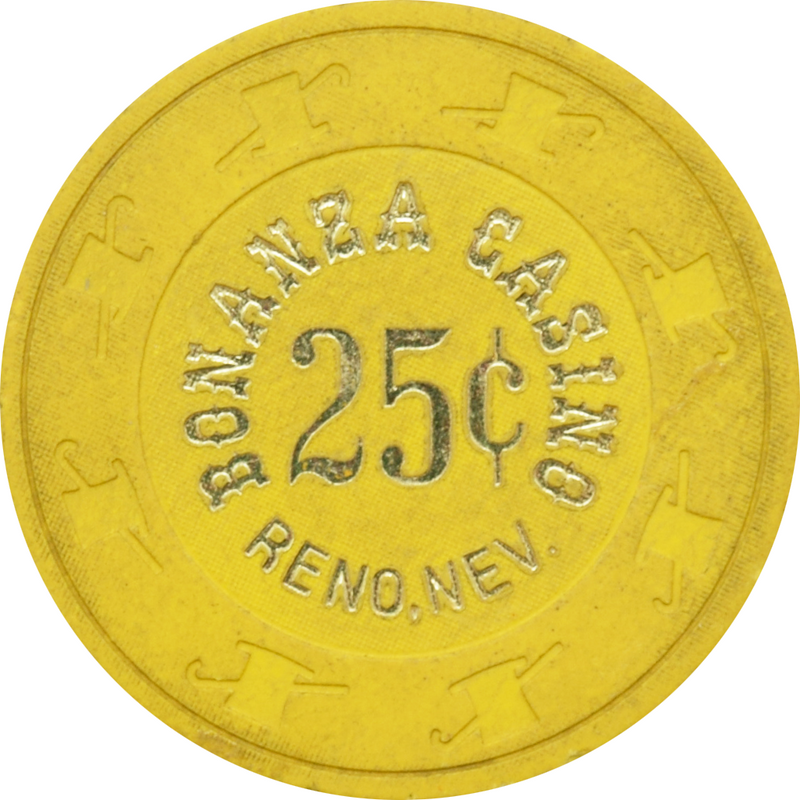 Bonanza Casino Reno Nevada 25 Cent Chip 1980s