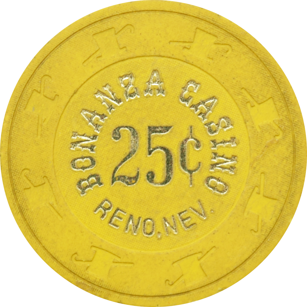 Bonanza Casino Reno Nevada 25 Cent Chip 1980s