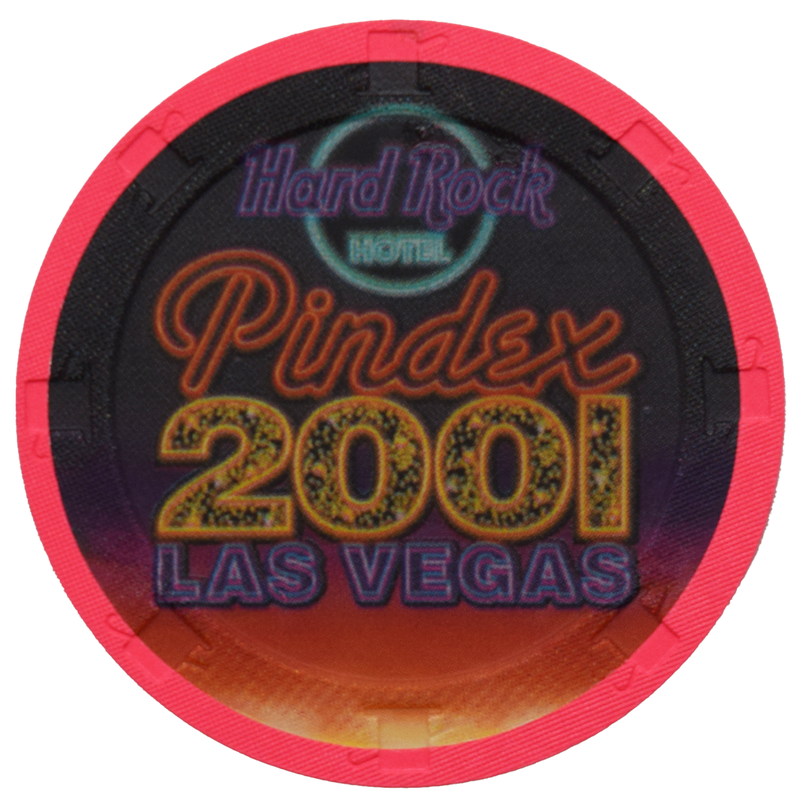 Hard Rock Hotel Pindex 2001 NCV Chip Las Vegas Nevada Pink