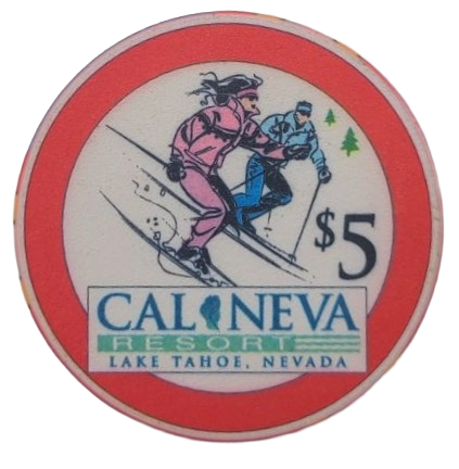 Cal-Neva Resort Casino Lake Tahoe Nevada $5 Chip 1996