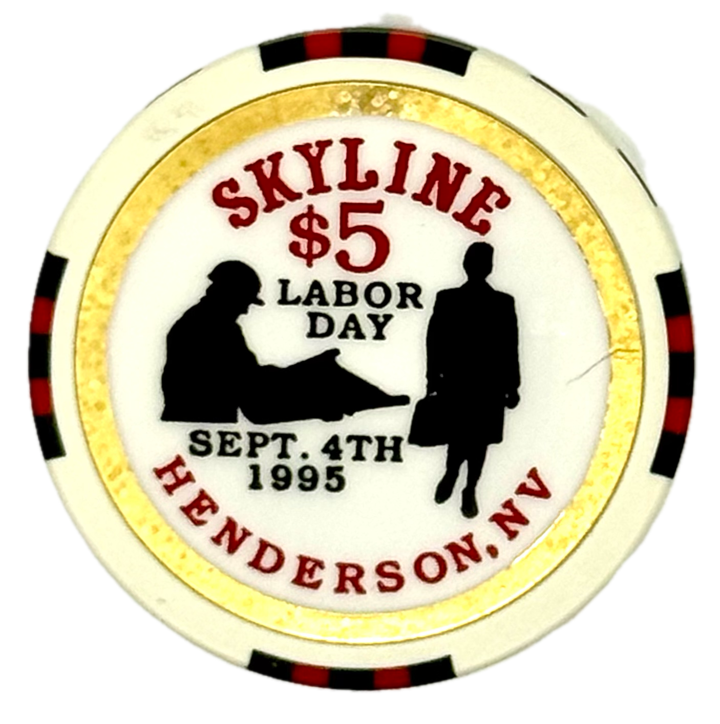 Skyline Casino Henderson NV $5 Labor Day Chip 1995