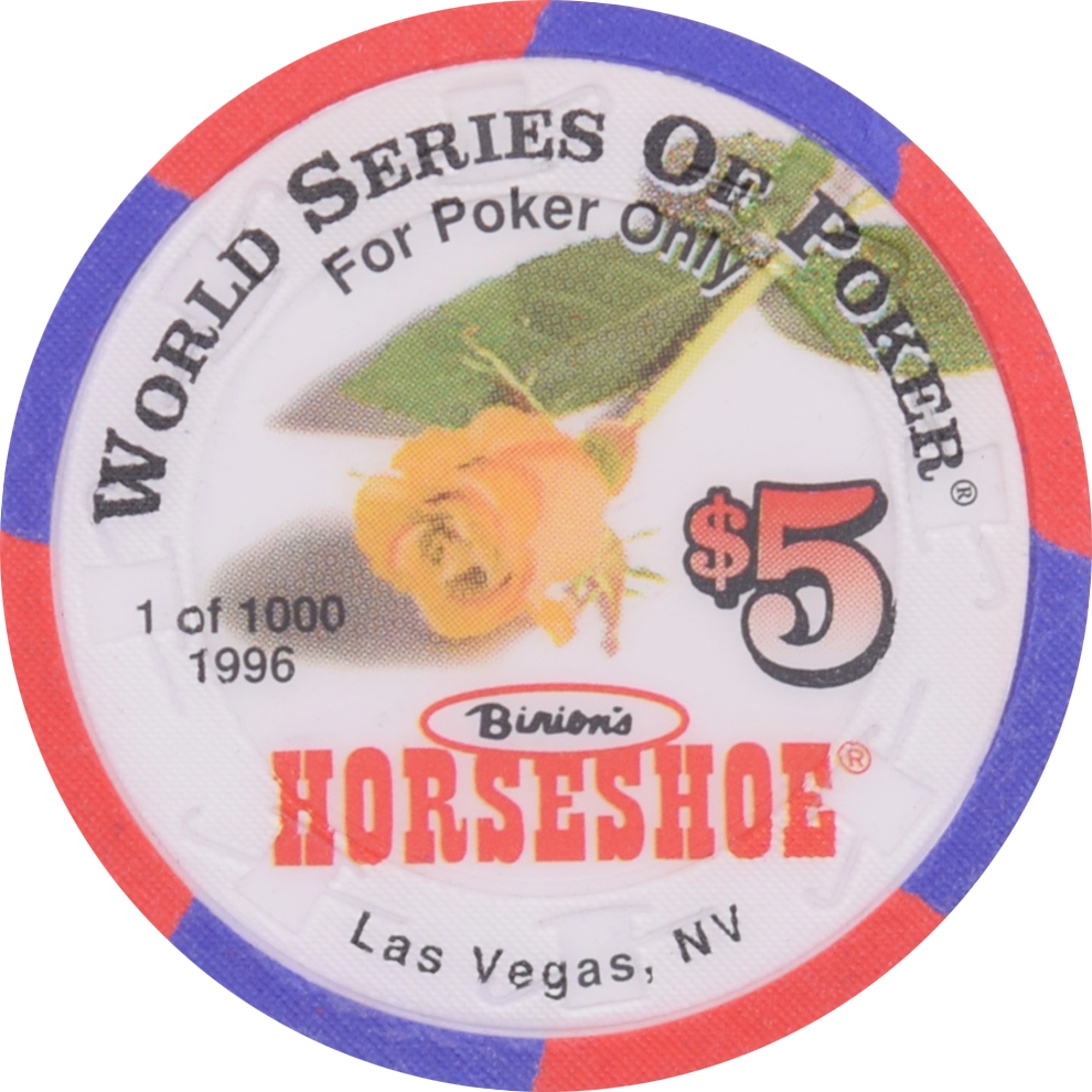 Horseshoe Club (Binion's) Casino Las Vegas Nevada $5 Wendeen Eolis Chip 1996