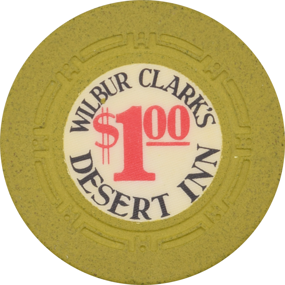 Desert Inn Wilbur Clark's Casino Las Vegas Nevada $1 Chip 1964