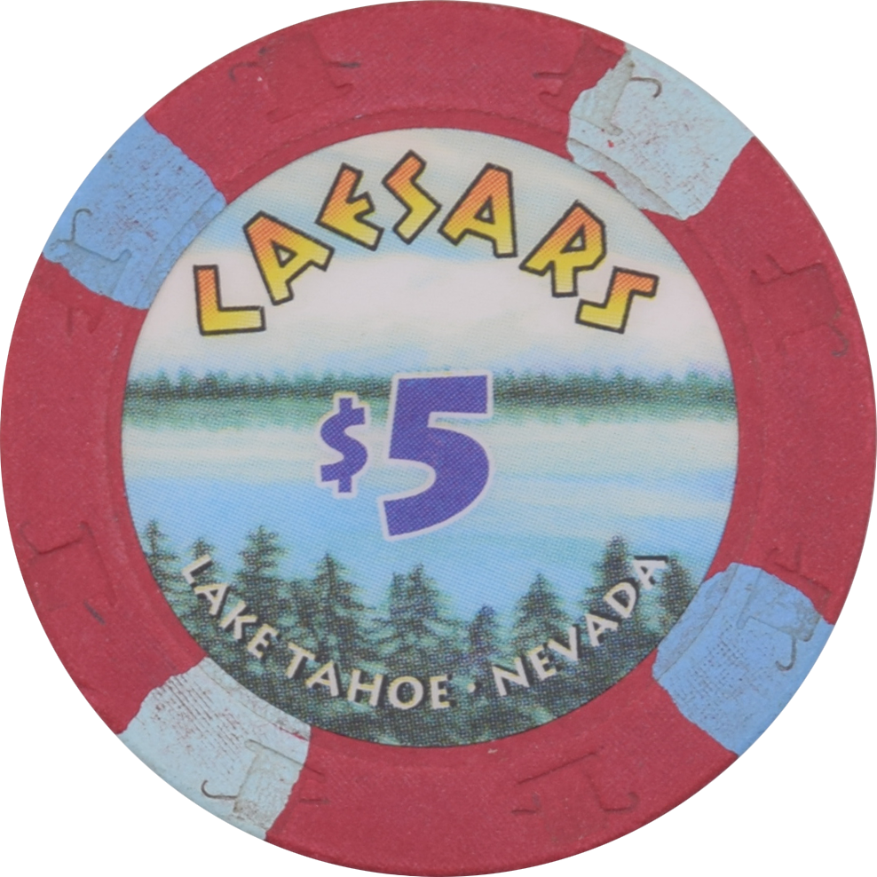 Caesars Tahoe Casino Lake Tahoe Nevada $5 Chip 1997