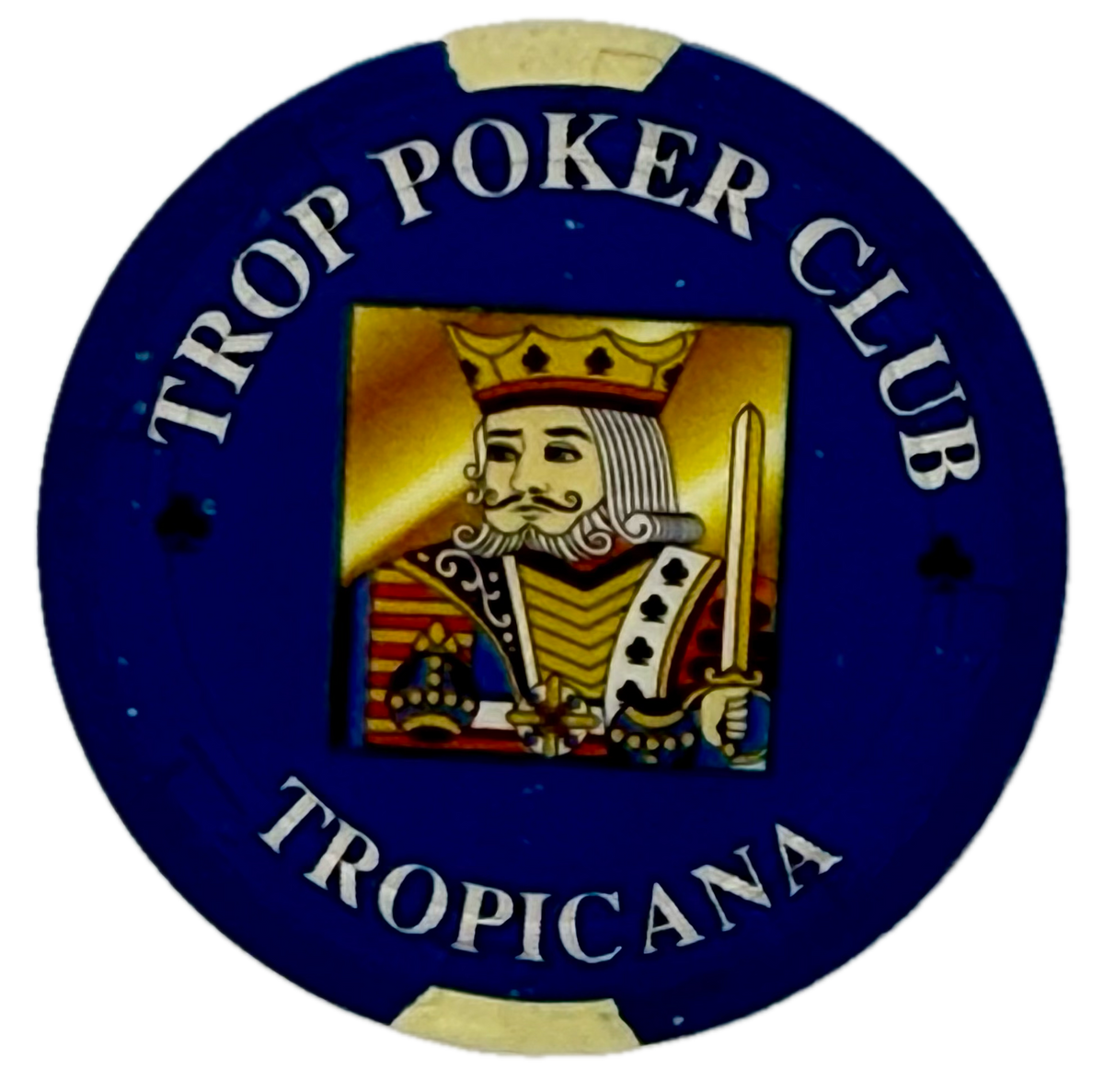 Tropicana Casino Atlantic City NJ Navy NCV Poker Club Chip