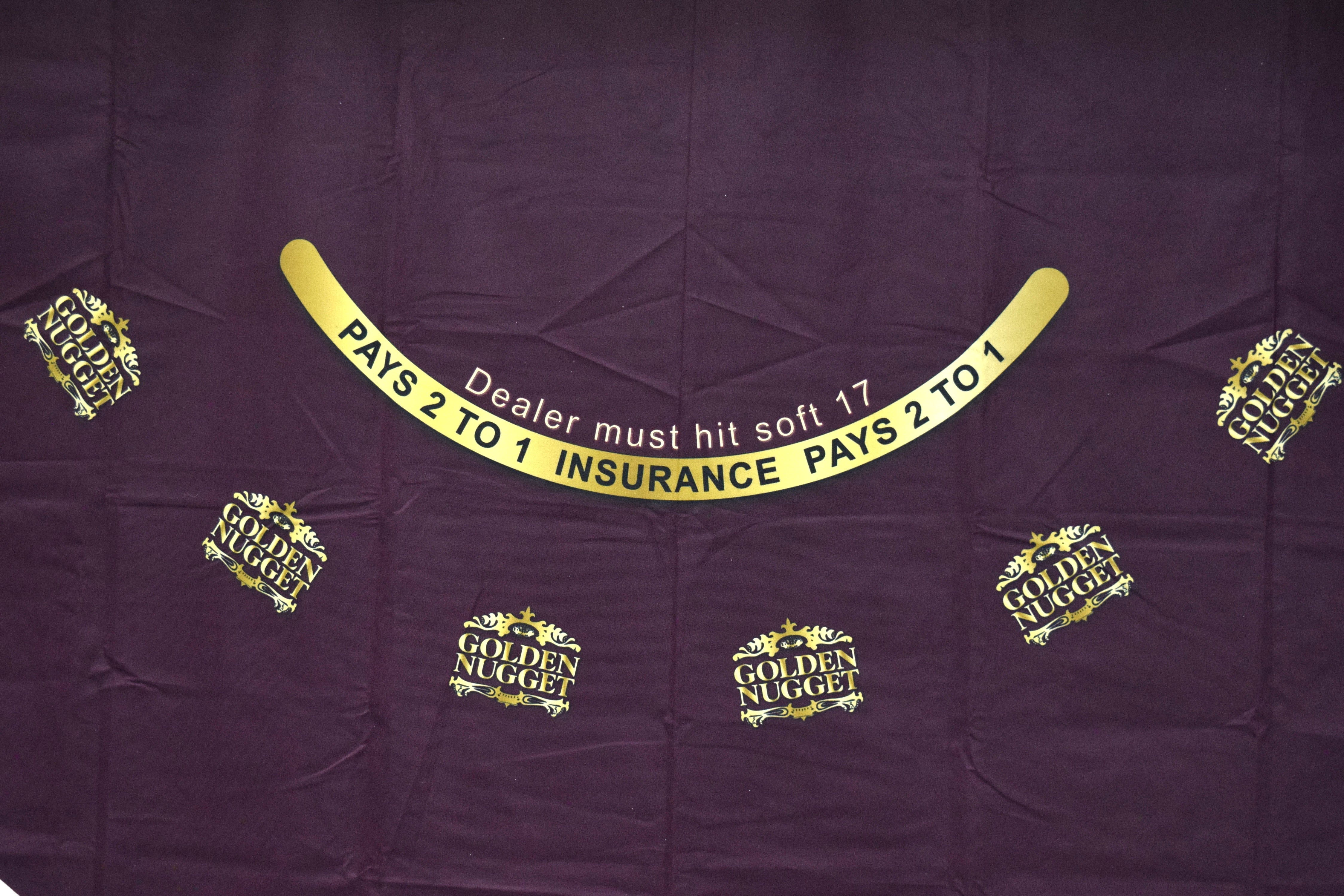 Golden Nugget Casino Las Vegas Nevada Blackjack Purple Layout