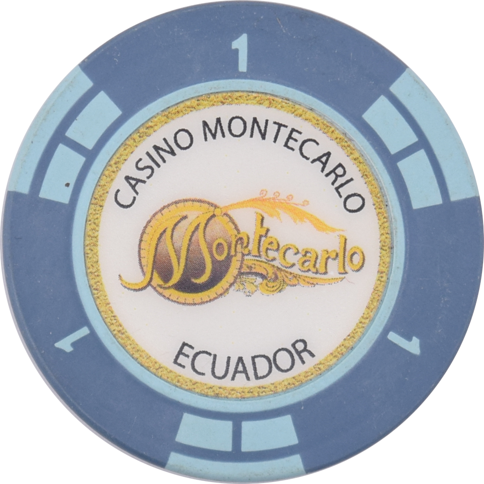 Casino Montecarlo Quito Ecuador $1 Chip