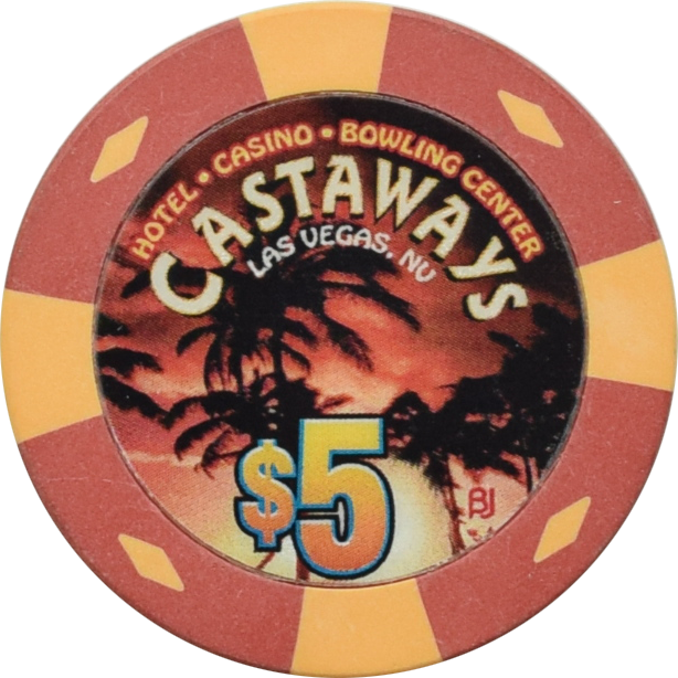 Castaways Hotel Casino Bowling Casino Las Vegas Nevada $5 Chip 2000