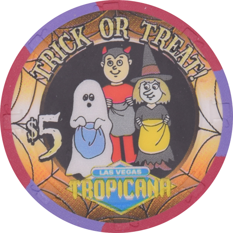 Tropicana Casino Las Vegas Nevada $5 Halloween Chip 2001