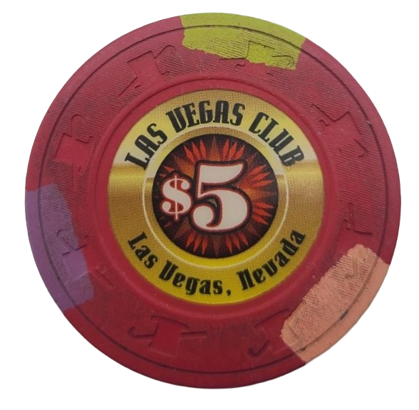Las Vegas Club Casino Las Vegas Nevada $5 Chip 2008